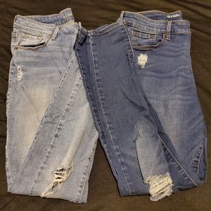 Old navy jeans size 10. 2 pairs.